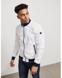 Paul & Shark Boy's White Light Weight Bomber Jacket