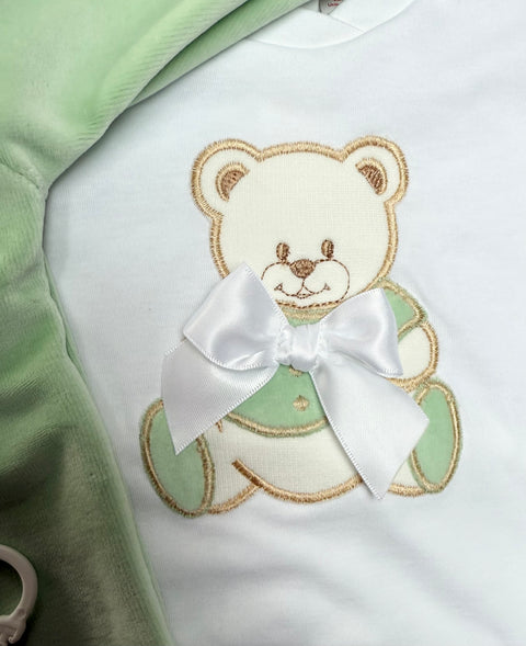 Teddy Bear Baby Set 7 Pieces in Mint
