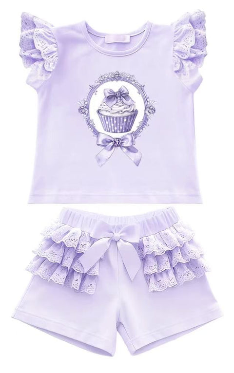 Giorgio Bambini Lilac Set