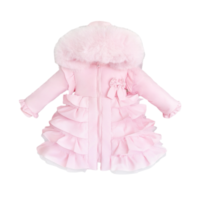 Girls Pink Puffer Coat