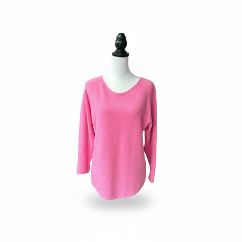 Ladies Soft Knit Jumper in Pink