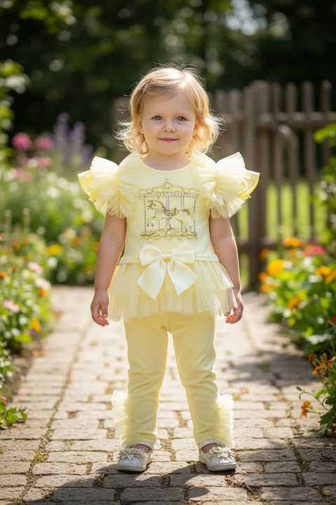 Girls Lemon Legging Set