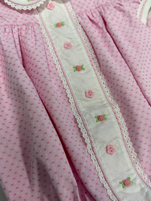 Baby Girls Pink Romper