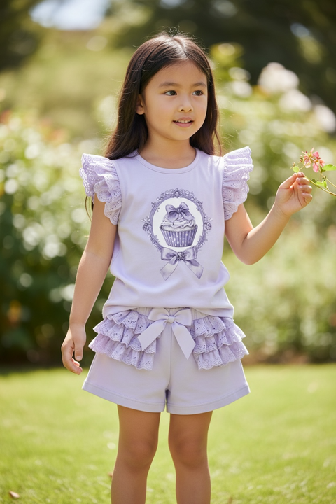 Giorgio Bambini Lilac Set