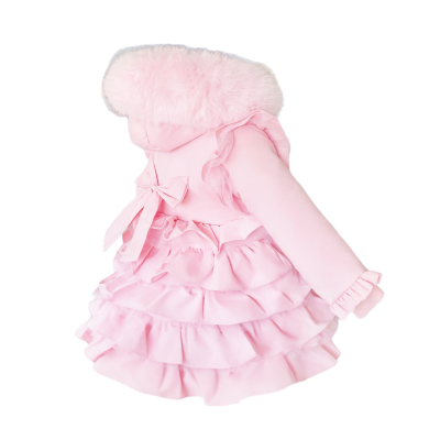 Girls Pink Puffer Coat