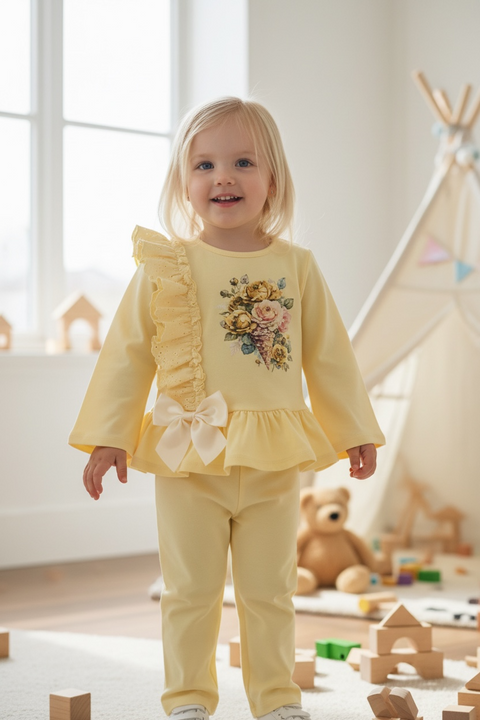 Girls Lemon Legging Set