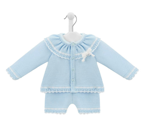 Dandelion Girl's Blue Two Piece Knitted Set