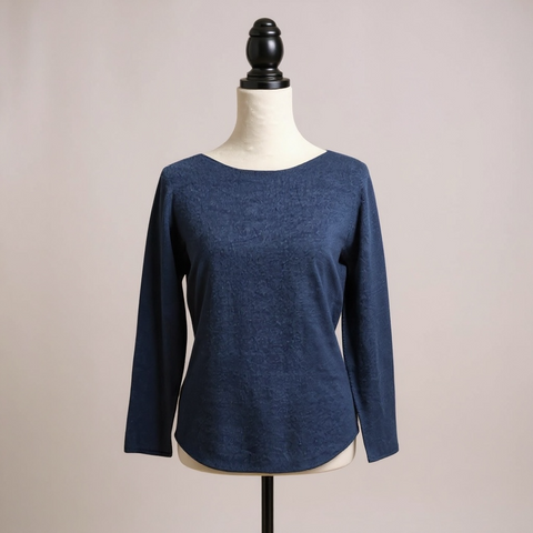 Ladies Soft Knit Jumper in Navy