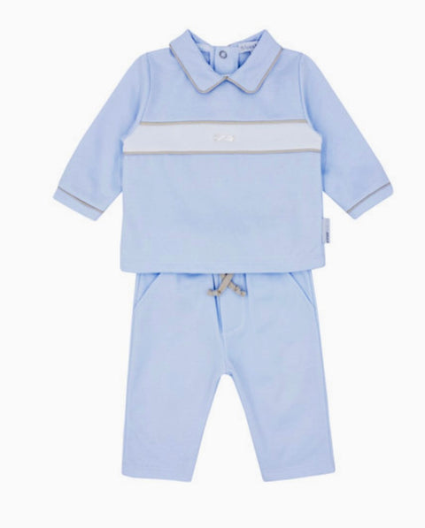 Blues Baby Light Blue Two Piece Top And Trouser Ser