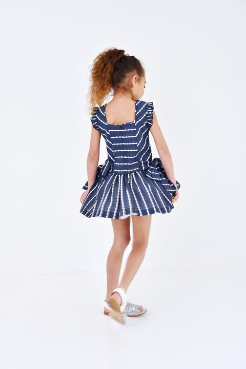 Basmarti Blue Stripe Dress