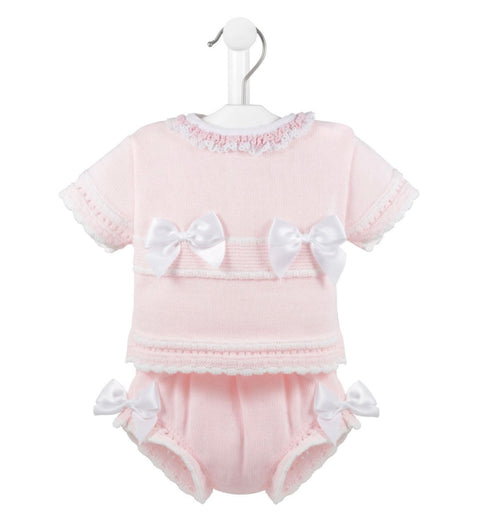 Dandelion Two Piece Knitted Jumper And Bloomer Set