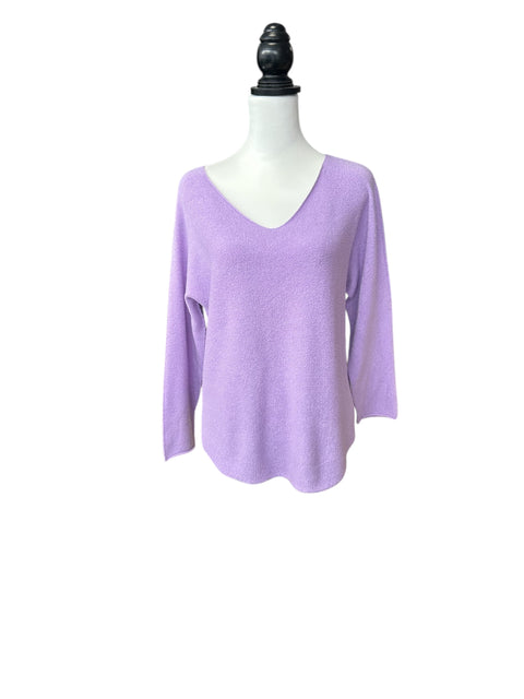 Ladies Soft Knit Jumper in Lilac