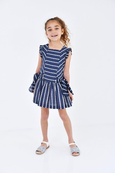 Basmarti Blue Stripe Dress