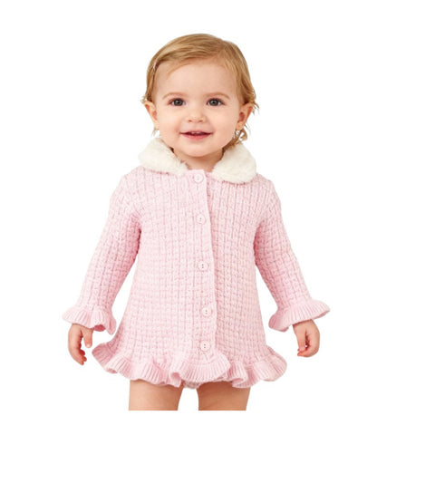Pex Baby Girls Knitted Coat