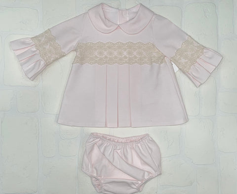 Lor Miral Pink Girls Dress Set