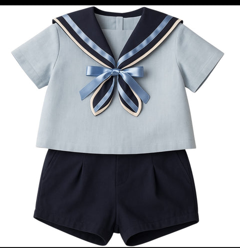 Basmarti Boys Sailor Short Set