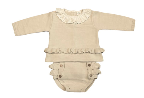 Baby Girls Camel Jam Pant Set