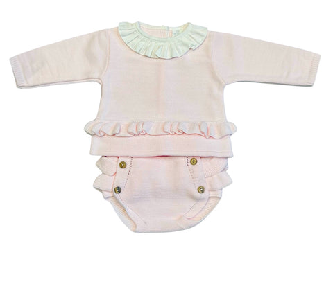 Baby Girls Pink Jam Pant Set