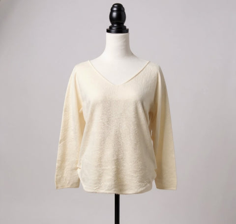 Ladies Soft Knit Jumper in Beige
