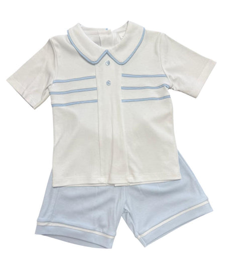 Blue Tee Shirt Set