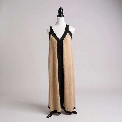 Ladies Maxi Dress in Camel
