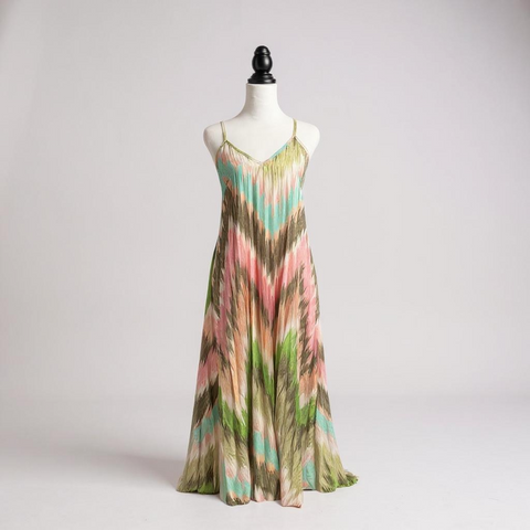 Ladies Printed Dress in Netruals