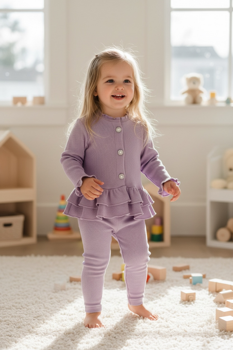 Baby Girl Lilac Co Ord Set