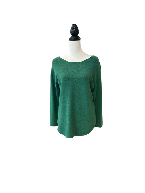 Ladies Soft Knit Jumper in Forest Green