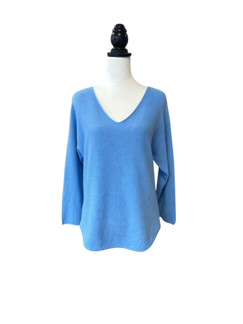 Ladies Soft Knit Jumper in Baby Blue