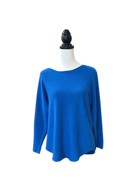Ladies Soft Knit Jumper in Colbat Blue