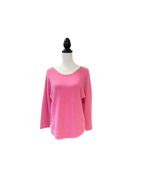 Ladies Soft Knit Jumper in Pastel Pink