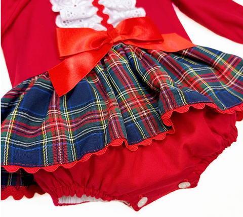 Wee Me Red Tartan Dress