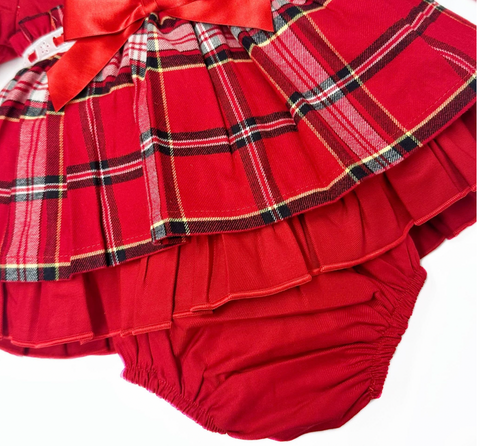 Wee Me Red Tartan Dress