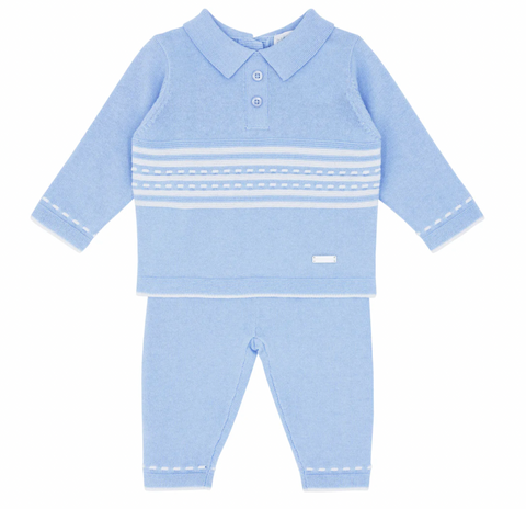 Blues Baby Knitted Set Blue