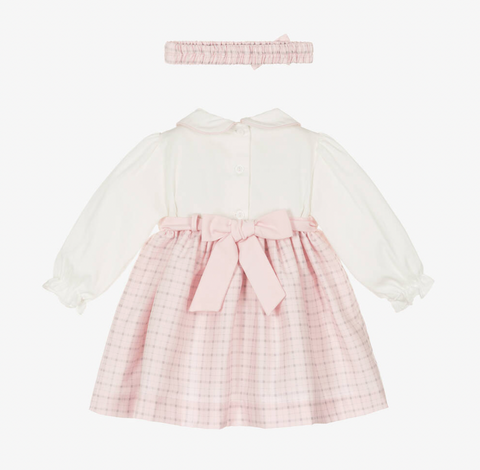 Pretty Originals Pink Smocked Dress Set