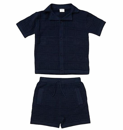 Boys Knitted Short Set