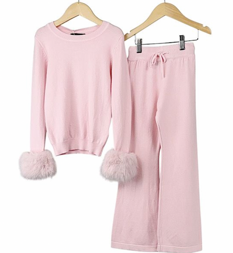 Girls Casual Co Ord Set Pink