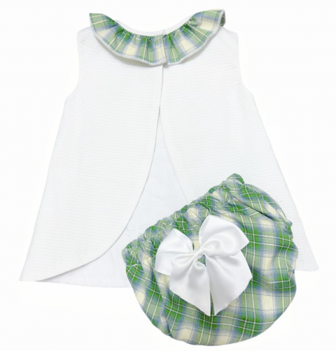 Baby Girls Waffle Dress Set