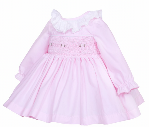 Baby Girls Pink Smocked Dress