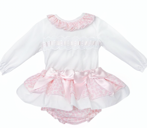 Baby Girls Pink Jam Pant Set