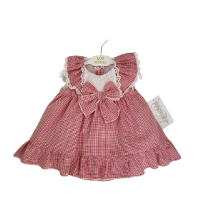 Lor Miral Girls Red Dress Set