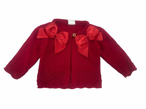 Baby Girls Red Cardigan