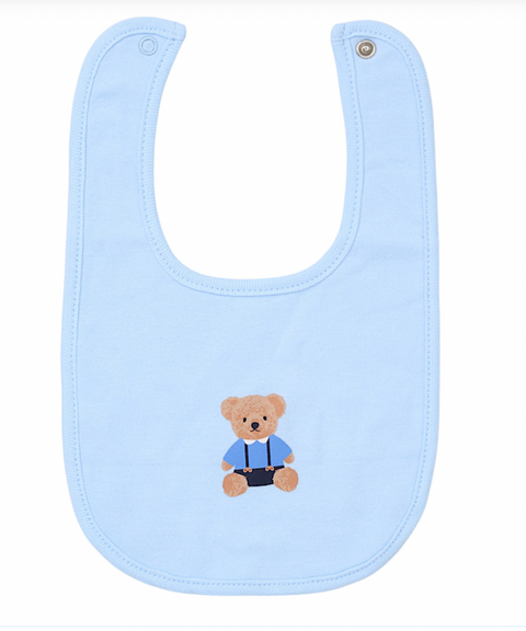 Baby Boys Blue Teddy Bear Print Set