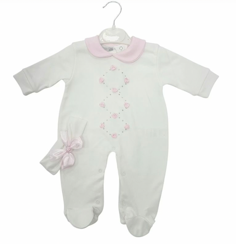 Baby Girls Ivory Babygrow