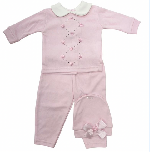 Baby Girls Pink Babyset