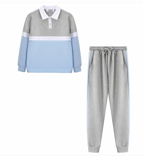 Boys Salmi Tracksuit Set in Grey