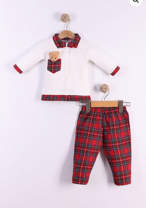 Baby Boys Tartan Set