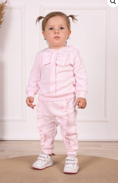 Baby Girls Pink Tracksuit