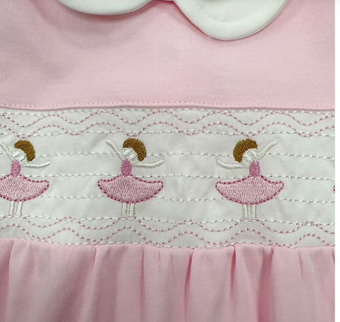 Baby Girls Pink Ballerina Babygrow
