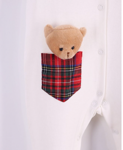 Baby Boys Tartan Baby Grow